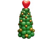 Ballonnen kerstboom met ballen