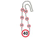 Ketting verkeersbord 40