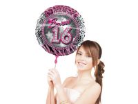 Sweet 16 Folieballon met helium