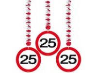 Hangdecoratie Verkeersbord 25