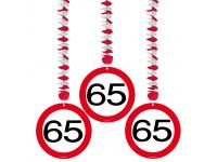 Hangdecoratie Verkeersbord 65