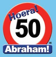 Huldeschild Abraham 50 foto