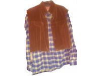 Geblokte blouse met jasje L