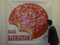 Beschuit spandoek Meisje