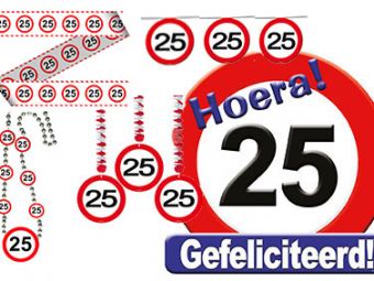 Verjaardag verkeers pakket 25