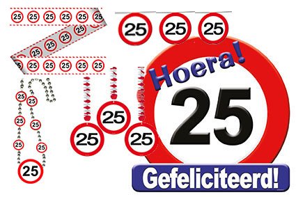 Verjaardag verkeers pakket 25 foto