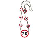 Ketting verkeersbord 70