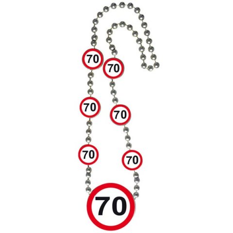 Ketting verkeersbord 70 foto