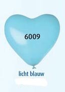Helium hart ballonnen l blauw foto