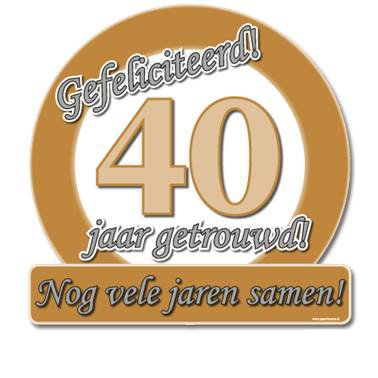 Huldeschild 40 foto