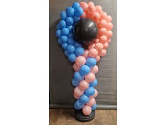 Gender Reveal zuil blanco