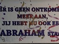 Spandoek voor Abraham