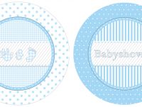 Babyshower borden Jongen 10 stuks