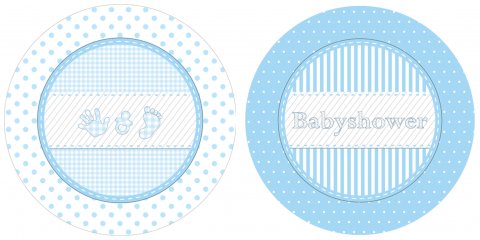 Babyshower borden Jongen 10 stuks foto