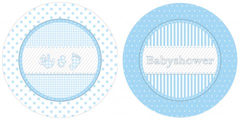 Babyshower borden Jongen 10 stuks foto