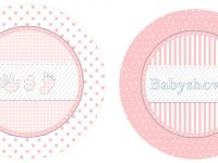 Babyshower borden Meisje 10 stuks