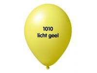 Onbedrukte ballonnen 10 st Licht geel