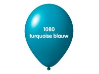 Onbedrukte ballonnen 10 st Turquoise Blauw