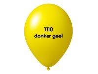 Onbedrukte ballonnen 10 st D Geel