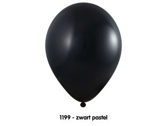 Onbedrukte ballonnen 50 st Zwart