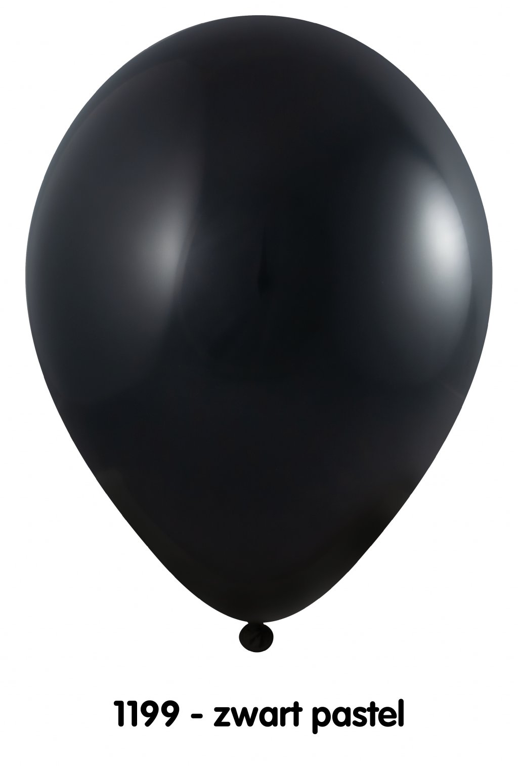 Onbedrukte ballonnen 50 st Zwart foto