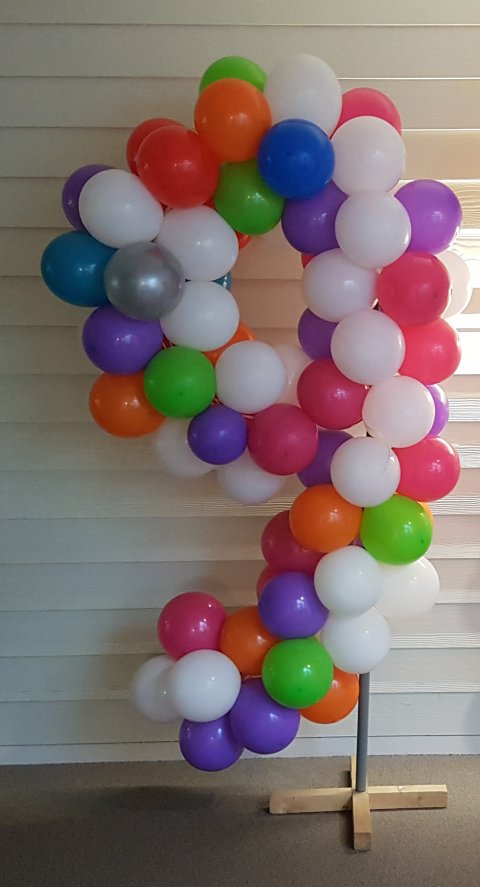 Ballonnen getal 9 foto