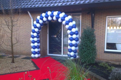 Ballonnenboog gestapeld foto