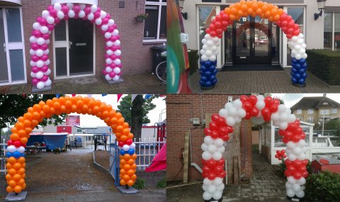 Ballonnenboog gestapeld foto