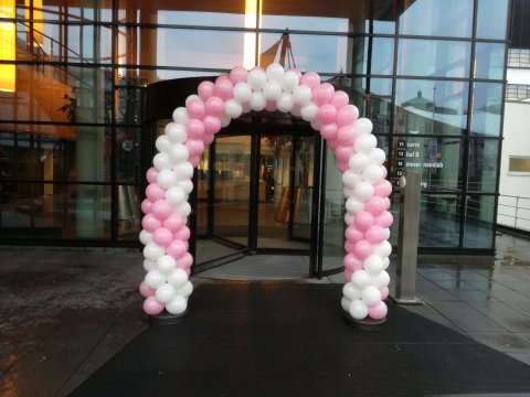 Ballonnenboog dubbel gedraaid foto