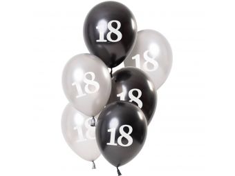 ballonnen 18 jaar 6 stuks