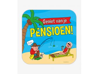 huldeschild pensioen cartoon