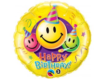 Emoticon Happy birthday smiley faces 45cm