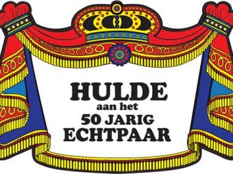 kroonschild hulde aan het 50 jarig echtpaar