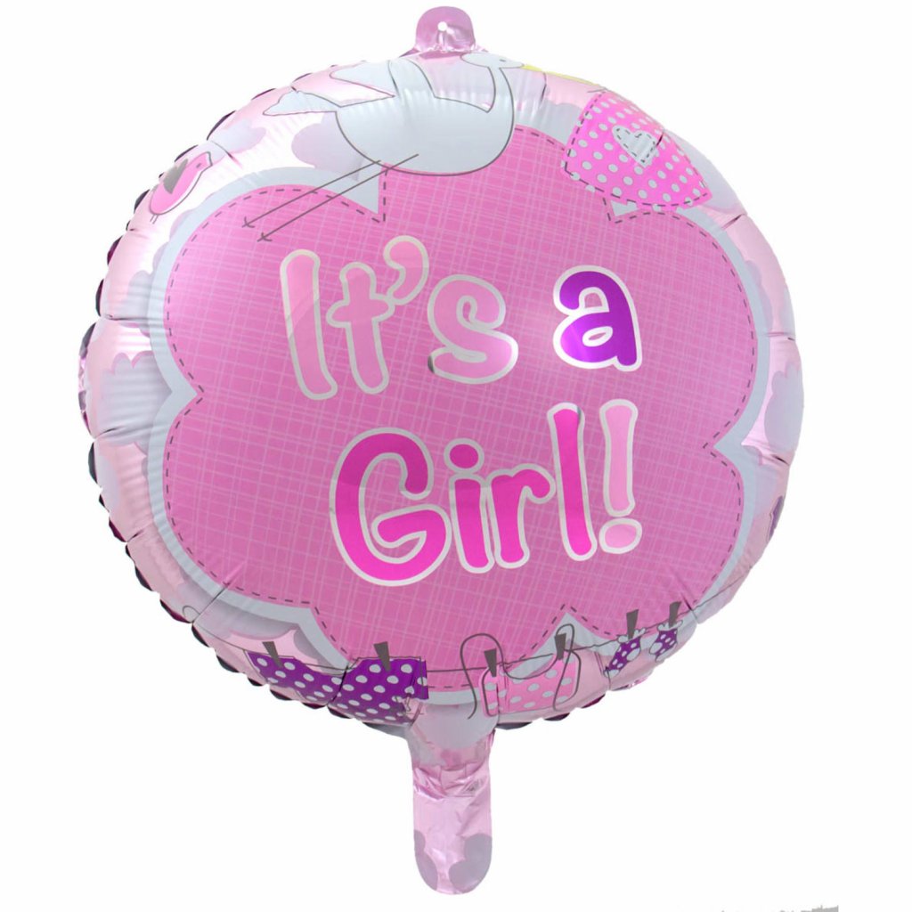 folieballon its a girl foto