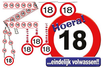 verjaardag verkeerspakket 18 foto