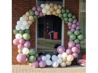 Ballonnendecoratie rond