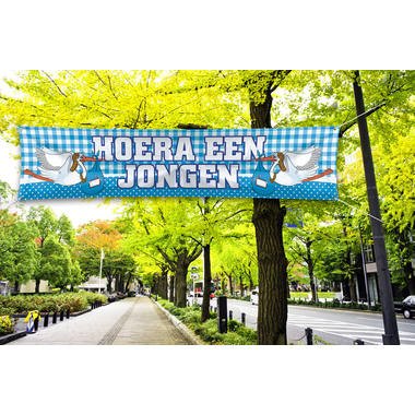 Geboorte banner Jongen foto