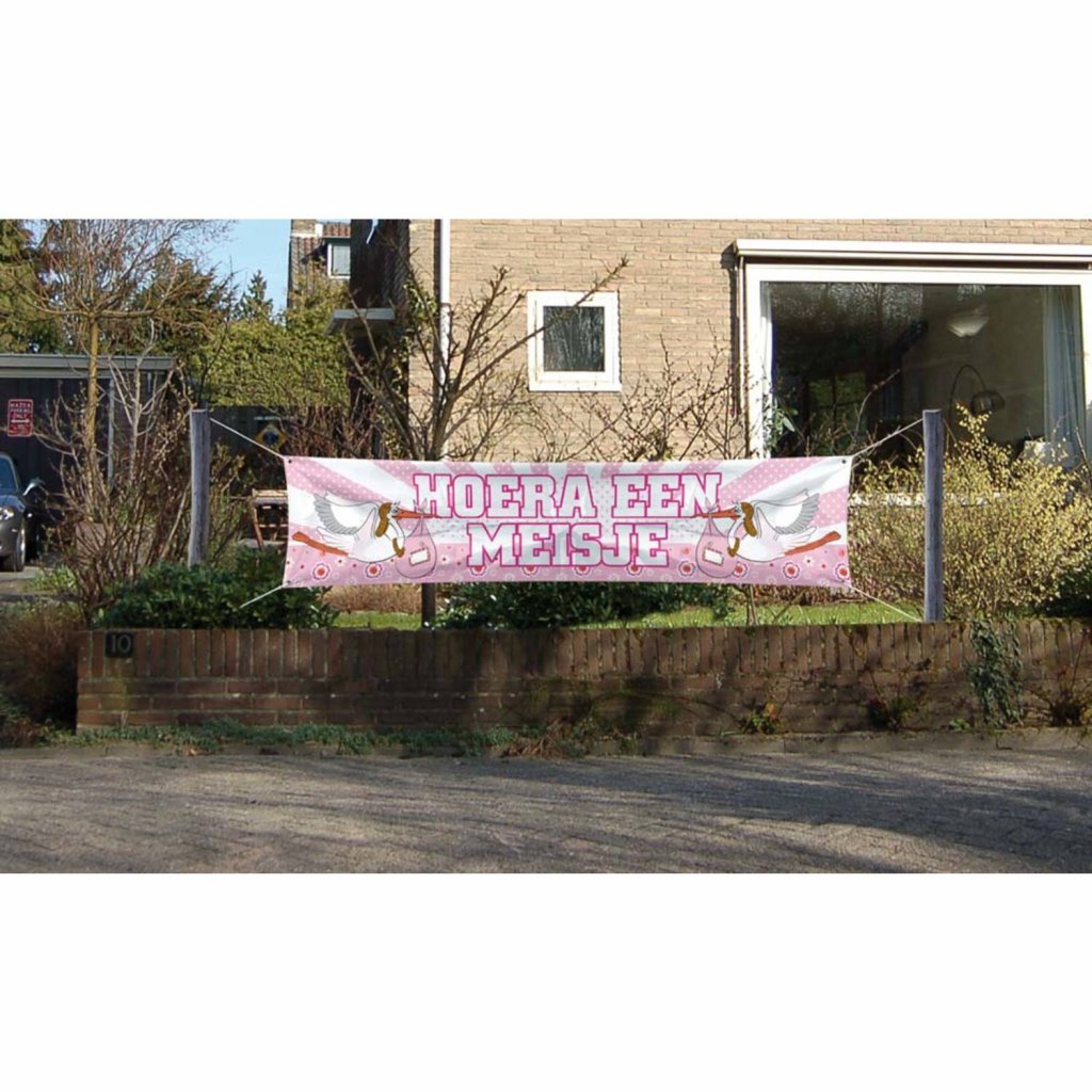 Geboorte banner meisje foto