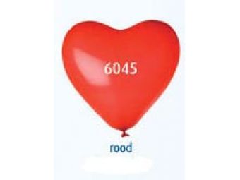 Helium hart ballon rood