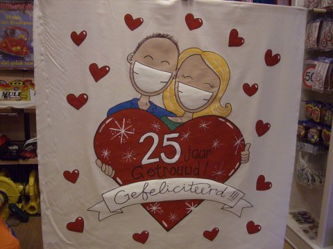 spandoek 25 jaar foto