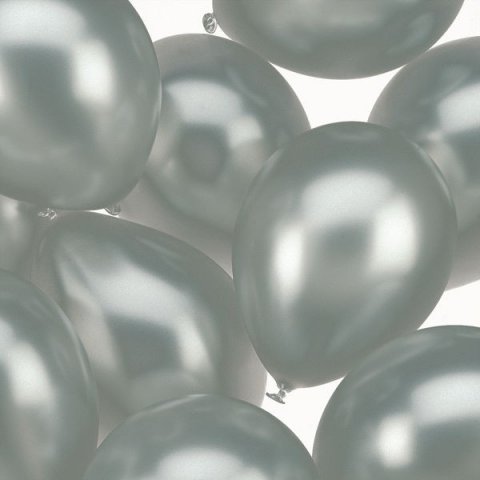 50 Ballonnen ( Zilveren ) foto