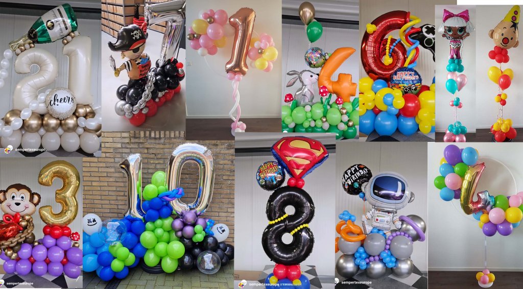 Ballonnen Organic Leeftijd Chroom foto