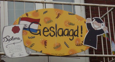 Geslaagd foto