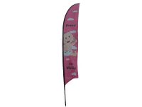 Baby beach vlag meisje 5m