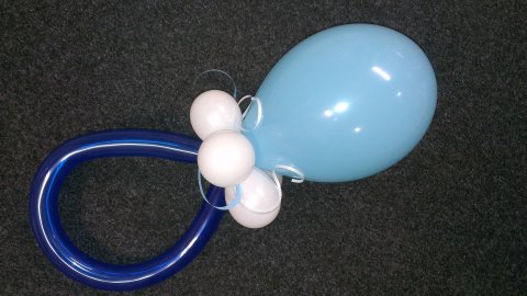 Ballonnen speen blauw foto