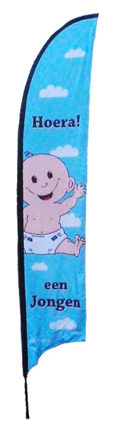 Baby beach vlag jongen 5m foto