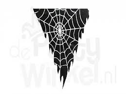Vlaggetjes spinnenweb foto