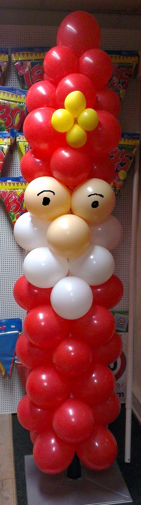 Sinterklaas ballonzuil foto