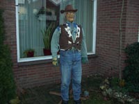 Cowboy hesje met hoed