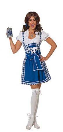 Dirndl blauw Brigite foto